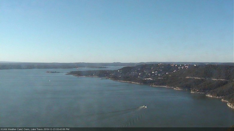 Lake Travis webcam, December 23, 2018 2:45 PM CT