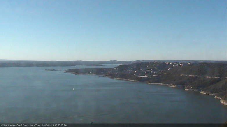 Lake Travis webcam, December 23, 2018 2:55 PM CT