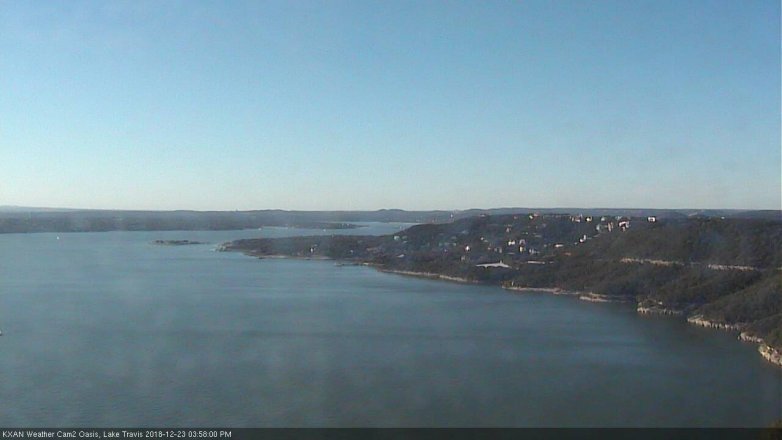 Lake Travis webcam, December 23, 2018 3:00 PM CT