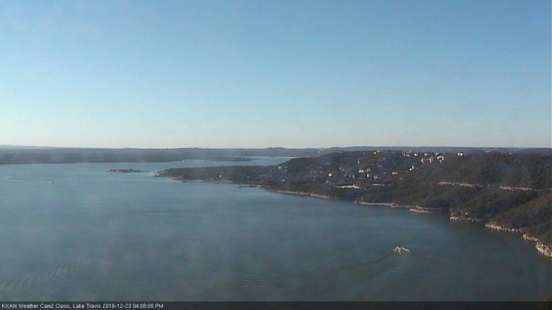 Lake Travis webcam, December 23, 2018 3:10 PM CT