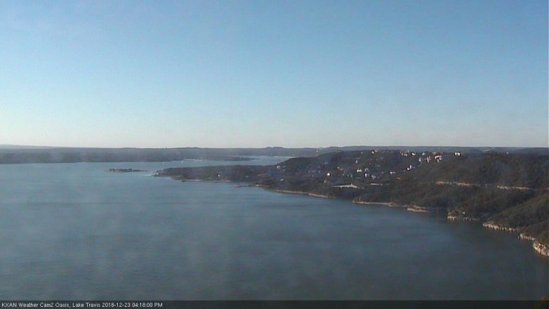 Lake Travis webcam, December 23, 2018 3:20 PM CT