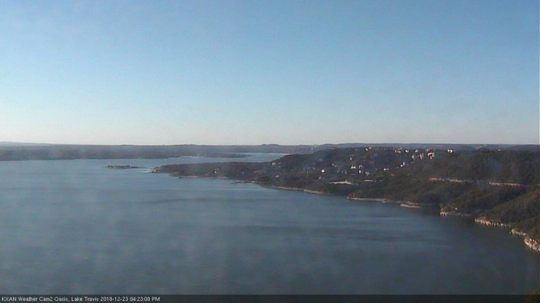 Lake Travis webcam, December 23, 2018 3:25 PM CT