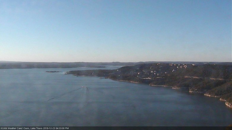 Lake Travis webcam, December 23, 2018 3:35 PM CT
