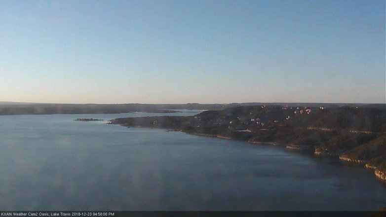 Lake Travis webcam, December 23, 2018 4:00 PM CT