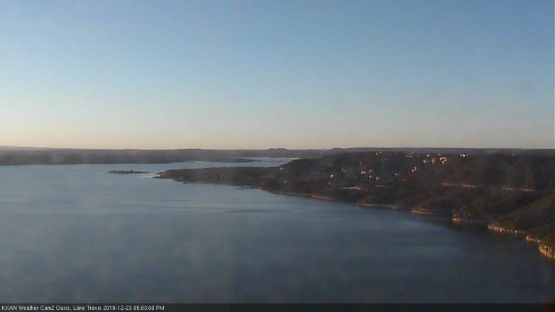 Lake Travis webcam, December 23, 2018 4:05 PM CT