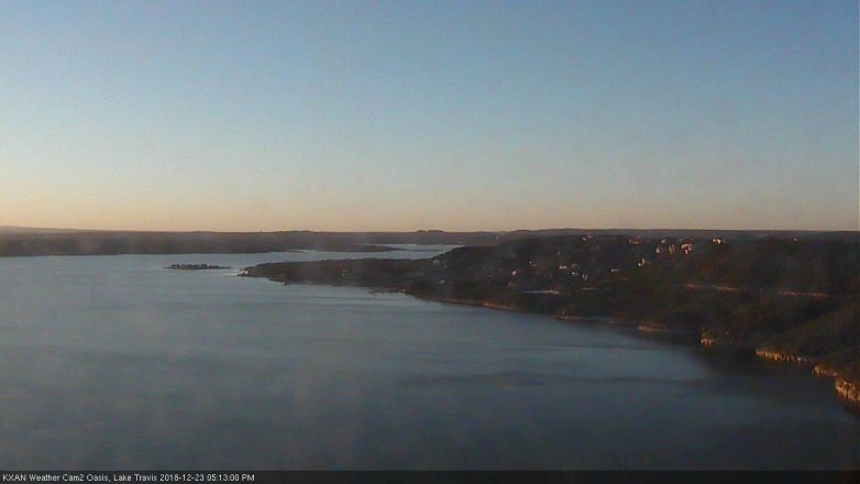 Lake Travis webcam, December 23, 2018 4:15 PM CT