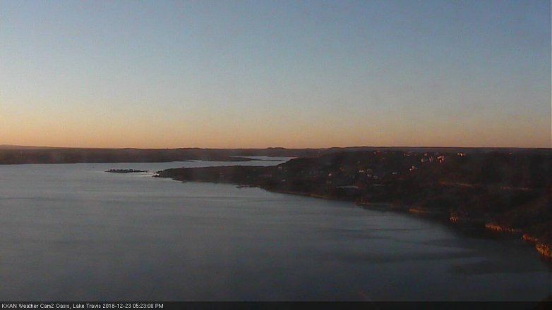 Lake Travis webcam, December 23, 2018 4:25 PM CT