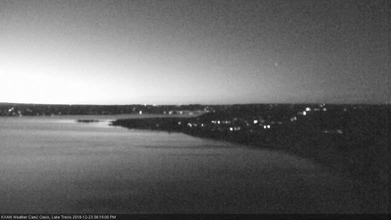 Lake Travis webcam, December 23, 2018 5:20 PM CT