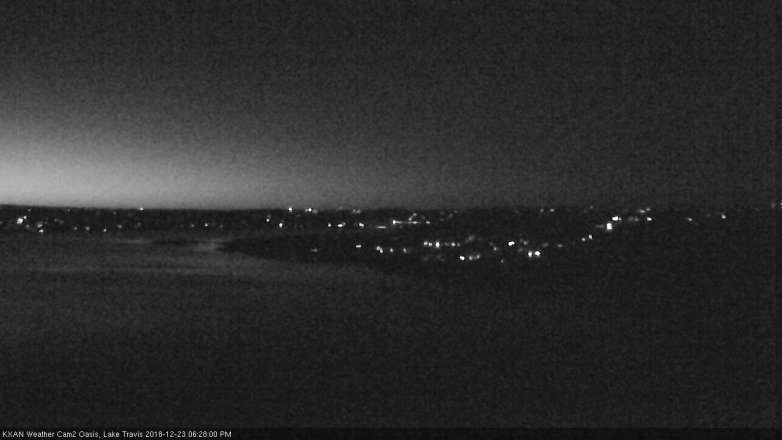 Lake Travis webcam, December 23, 2018 5:30 PM CT