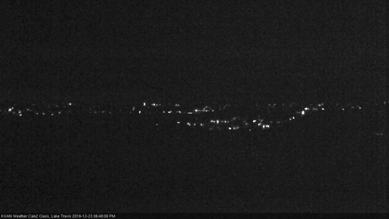 Lake Travis webcam, December 23, 2018 5:50 PM CT