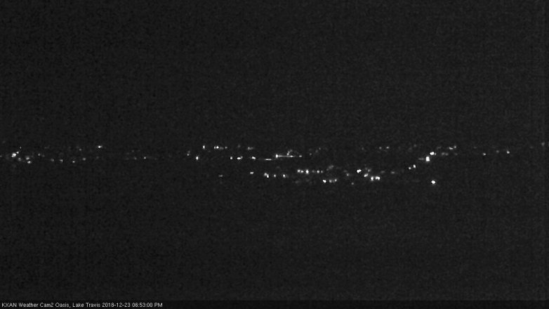 Lake Travis webcam, December 23, 2018 5:55 PM CT