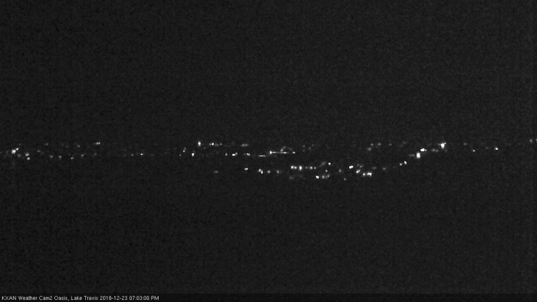 Lake Travis webcam, December 23, 2018 6:05 PM CT