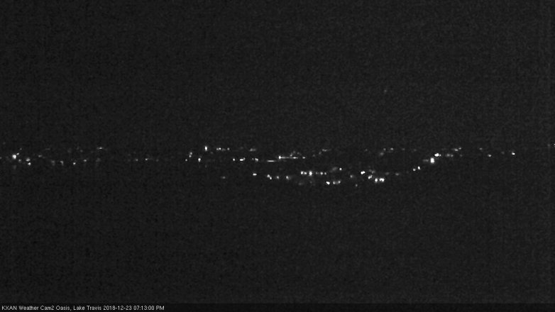 Lake Travis webcam, December 23, 2018 6:15 PM CT