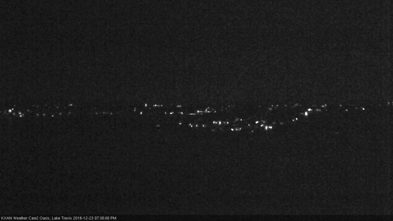 Lake Travis webcam, December 23, 2018 6:40 PM CT