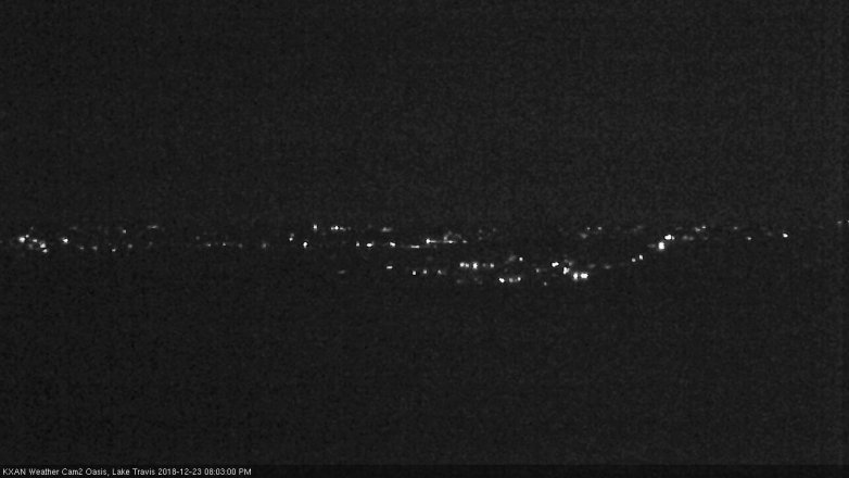 Lake Travis webcam, December 23, 2018 7:05 PM CT