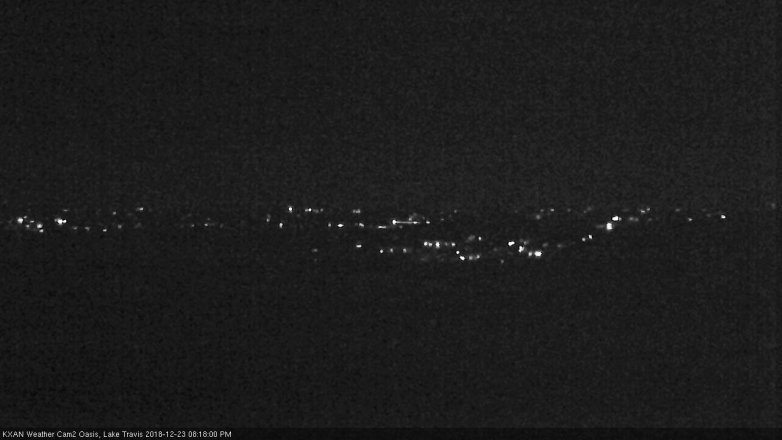 Lake Travis webcam, December 23, 2018 7:20 PM CT