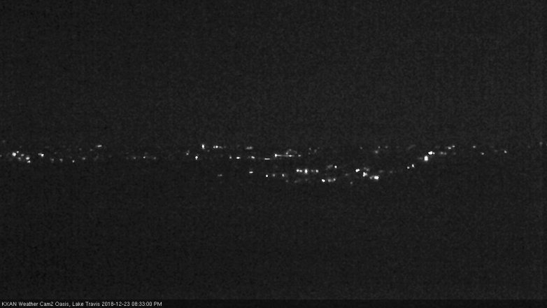 Lake Travis webcam, December 23, 2018 7:35 PM CT