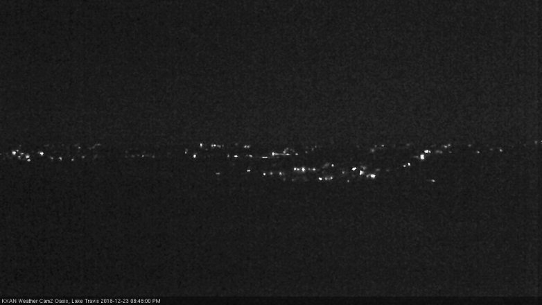 Lake Travis webcam, December 23, 2018 7:50 PM CT