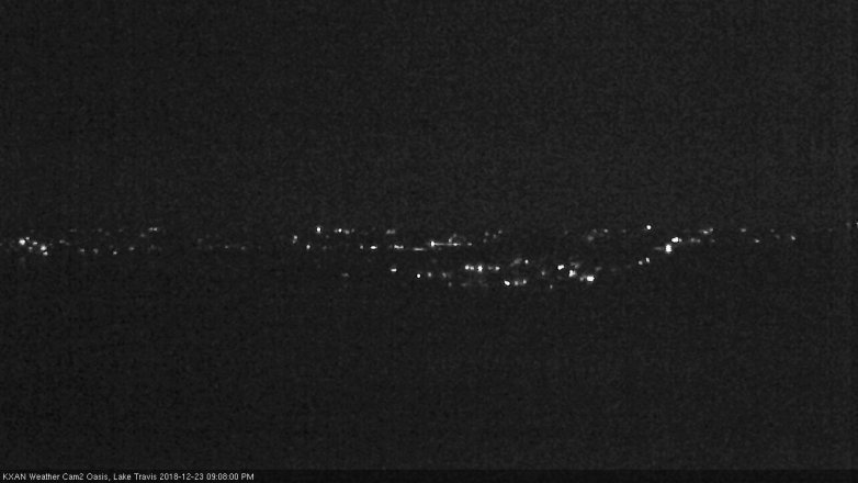 Lake Travis webcam, December 23, 2018 8:10 PM CT