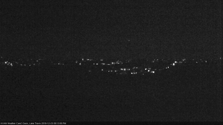 Lake Travis webcam, December 23, 2018 8:15 PM CT