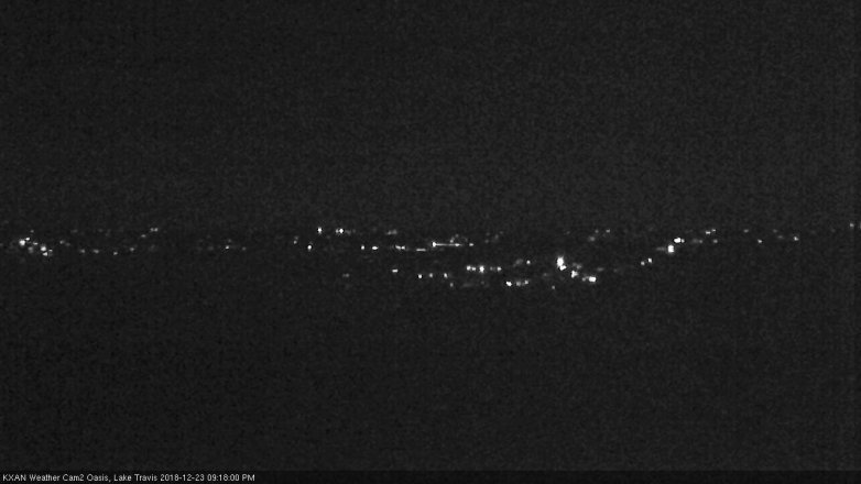 Lake Travis webcam, December 23, 2018 8:20 PM CT