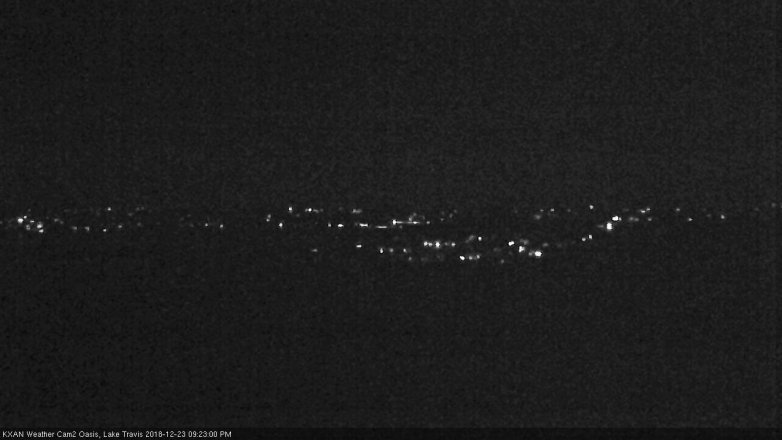 Lake Travis webcam, December 23, 2018 8:25 PM CT