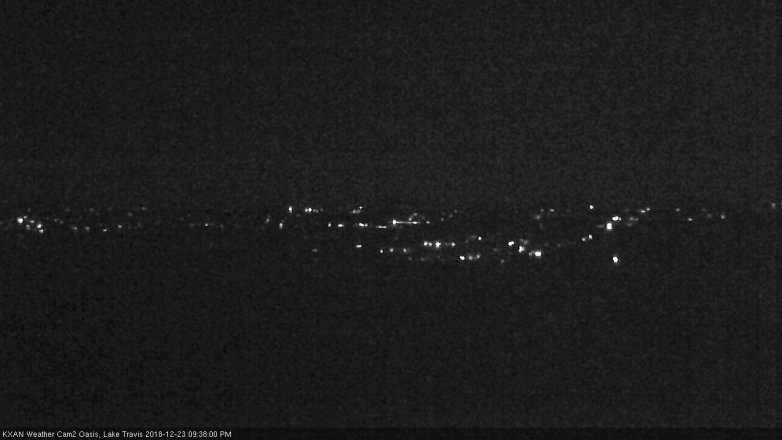 Lake Travis webcam, December 23, 2018 8:40 PM CT