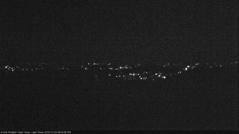 Lake Travis webcam, December 23, 2018 8:45 PM CT