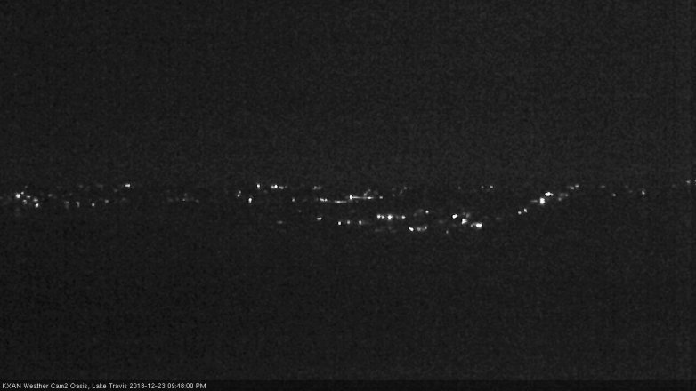 Lake Travis webcam, December 23, 2018 8:50 PM CT