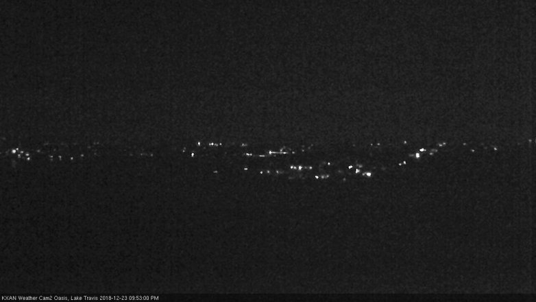 Lake Travis webcam, December 23, 2018 8:55 PM CT