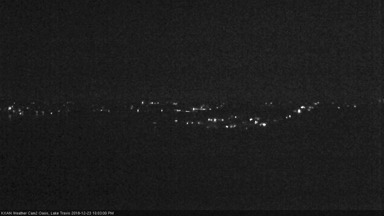 Lake Travis webcam, December 23, 2018 9:05 PM CT