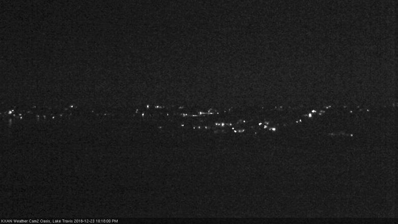 Lake Travis webcam, December 23, 2018 9:20 PM CT