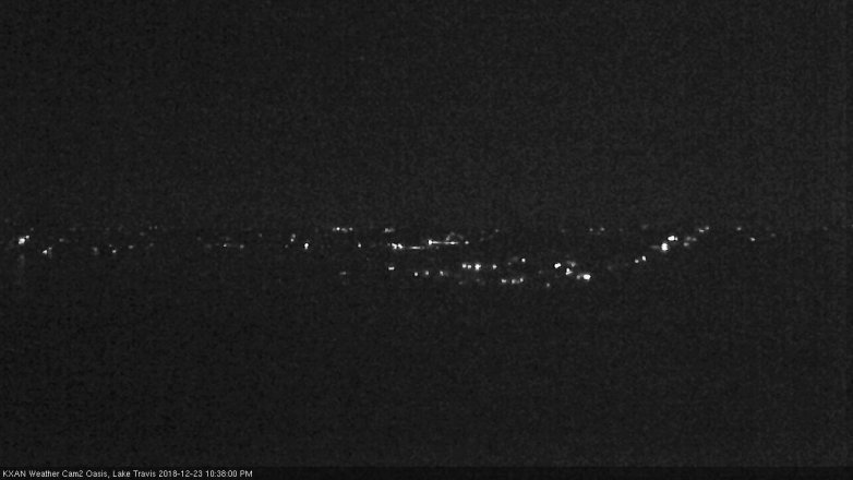 Lake Travis webcam, December 23, 2018 9:40 PM CT