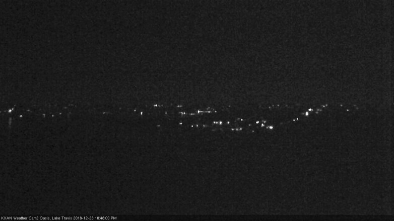 Lake Travis webcam, December 23, 2018 9:50 PM CT