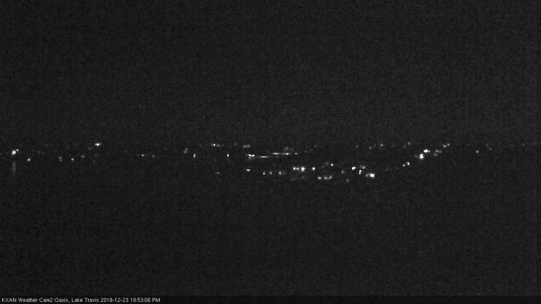Lake Travis webcam, December 23, 2018 9:55 PM CT