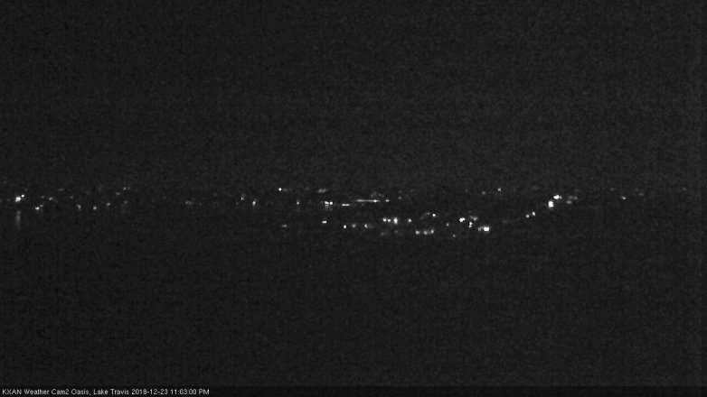 Lake Travis webcam, December 23, 2018 10:05 PM CT