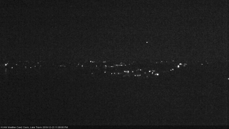 Lake Travis webcam, December 23, 2018 10:10 PM CT