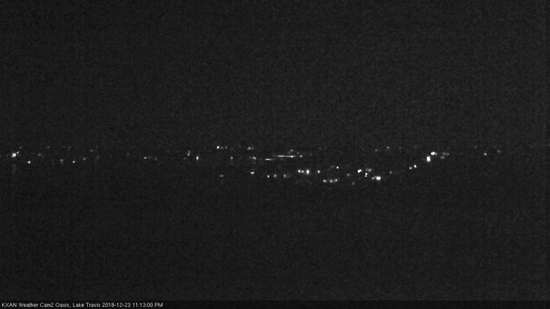 Lake Travis webcam, December 23, 2018 10:15 PM CT