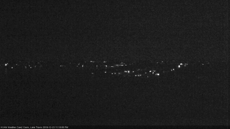 Lake Travis webcam, December 23, 2018 10:20 PM CT
