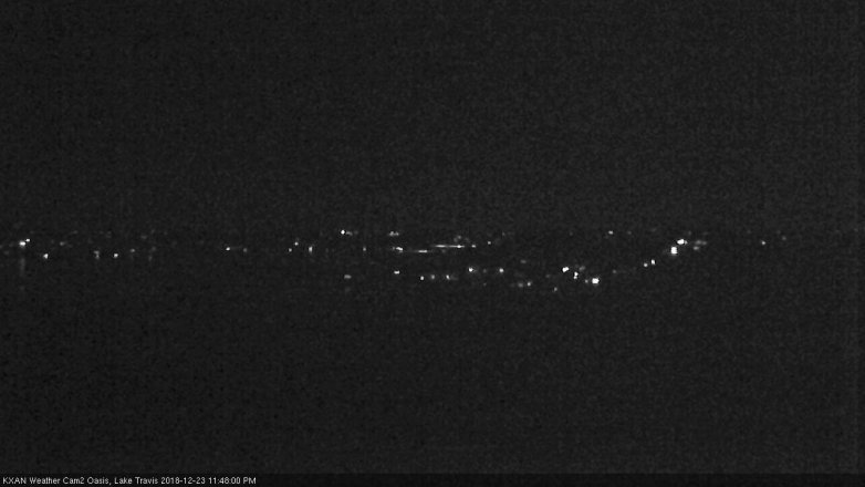 Lake Travis webcam, December 23, 2018 10:50 PM CT