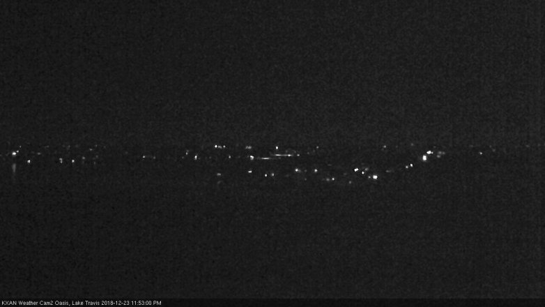Lake Travis webcam, December 23, 2018 10:55 PM CT