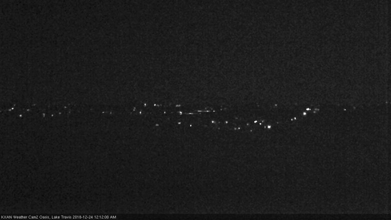 Lake Travis webcam, December 23, 2018 11:15 PM CT