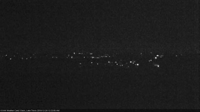 Lake Travis webcam, December 23, 2018 11:25 PM CT