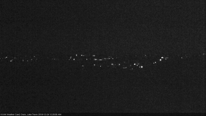 Lake Travis webcam, December 23, 2018 11:30 PM CT