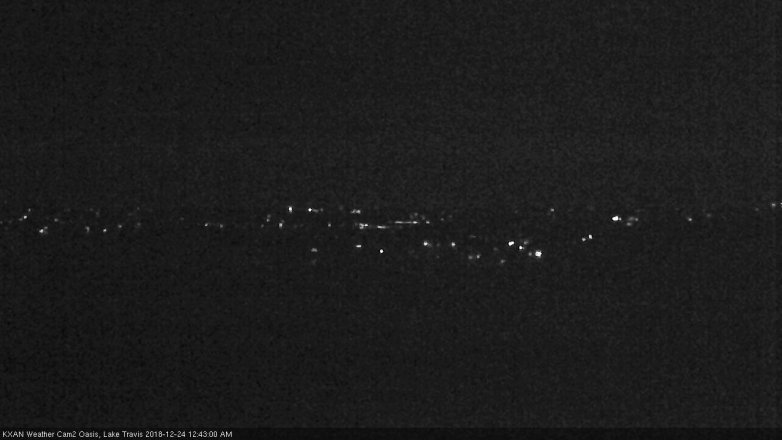 Lake Travis webcam, December 23, 2018 11:45 PM CT