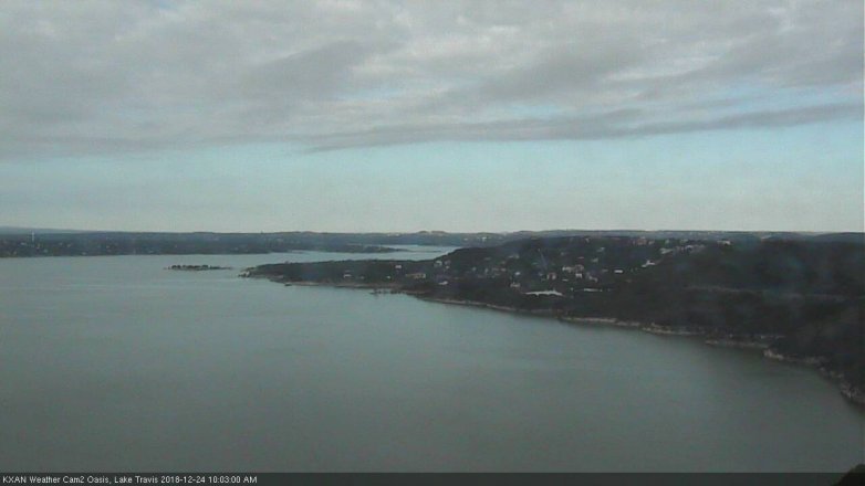 Lake Travis webcam, December 24, 2018 9:05 AM CT