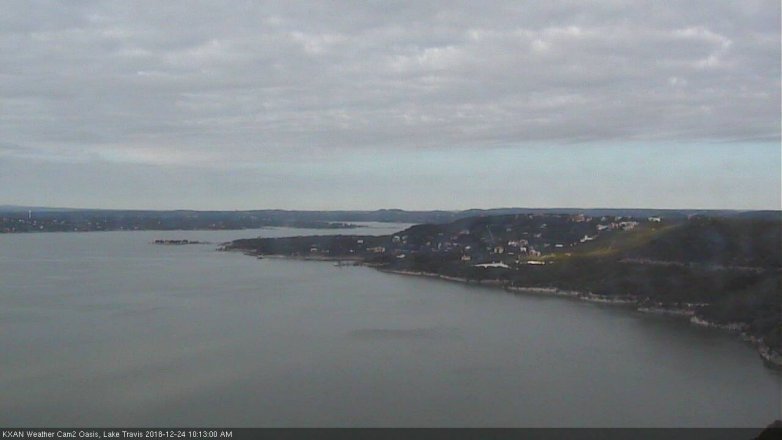 Lake Travis webcam, December 24, 2018 9:15 AM CT