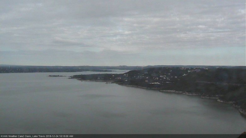 Lake Travis webcam, December 24, 2018 9:20 AM CT