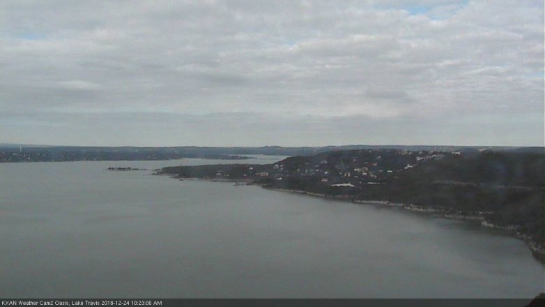 Lake Travis webcam, December 24, 2018 9:25 AM CT