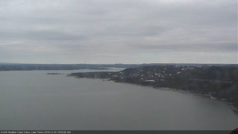 Lake Travis webcam, December 24, 2018 9:55 AM CT